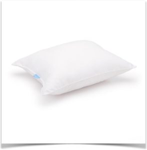 Белая классическая подушка для сна на животе