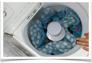 Одеяло из флиса в стиральной машине